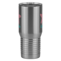 Thumbnail for Personalized Beach Fun Tall Travel Tumbler (20 oz) - Starfish - Front View