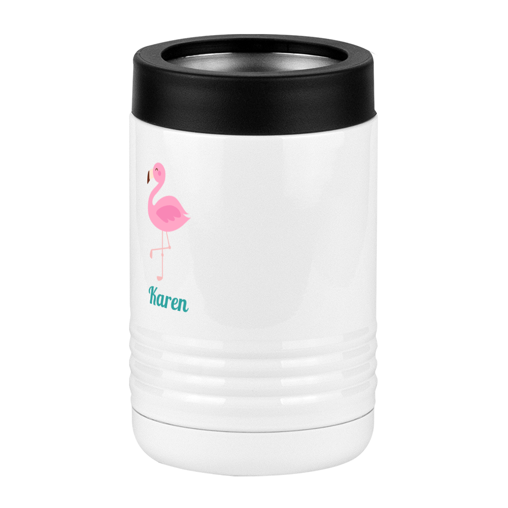 Personalized Beach Fun Beverage Holder - Flamingo - Front Left View