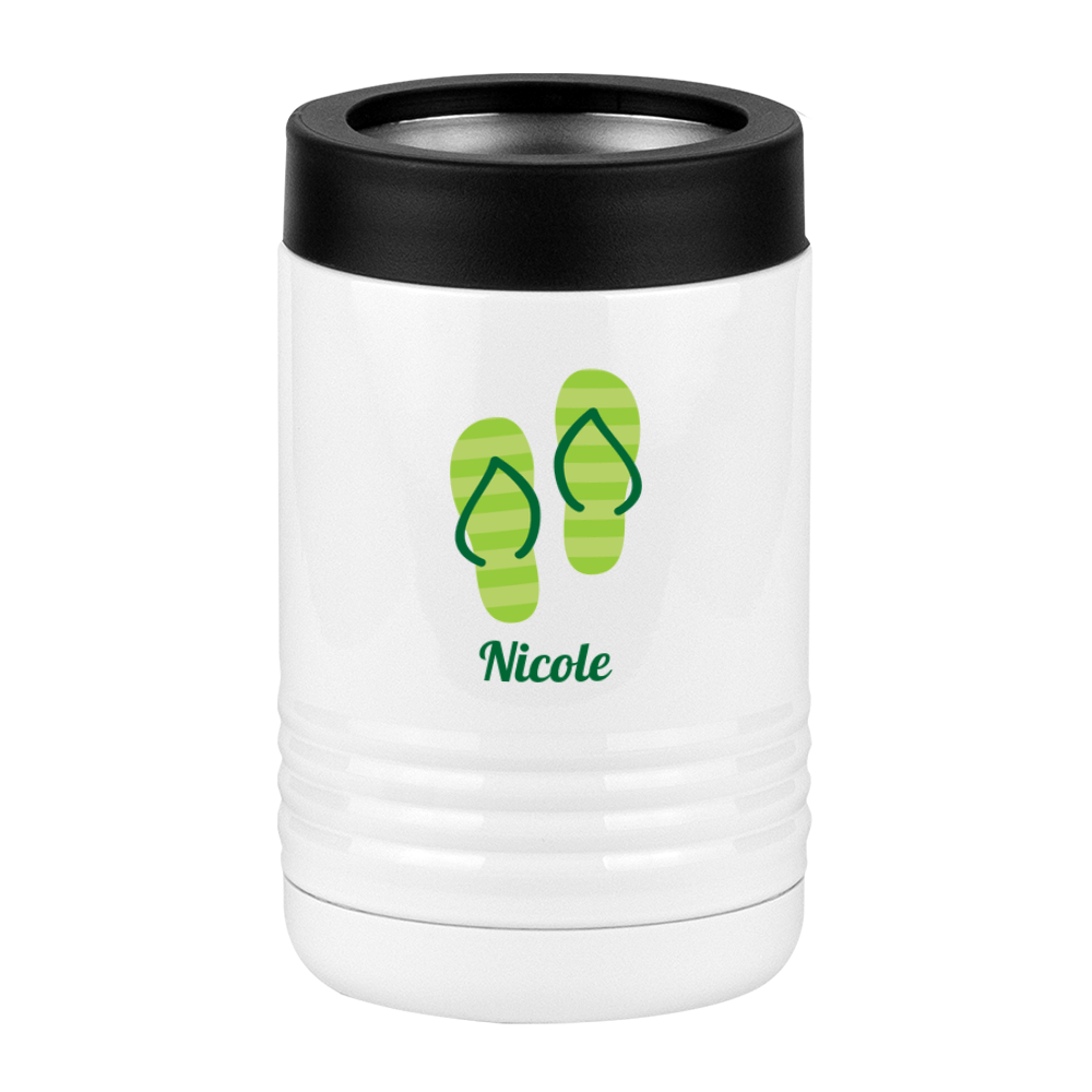 Personalized Beach Fun Beverage Holder - Flip Flops - Right View