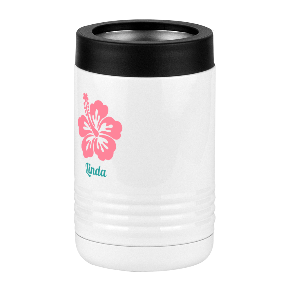 Personalized Beach Fun Beverage Holder - Hibiscus - Front Left View