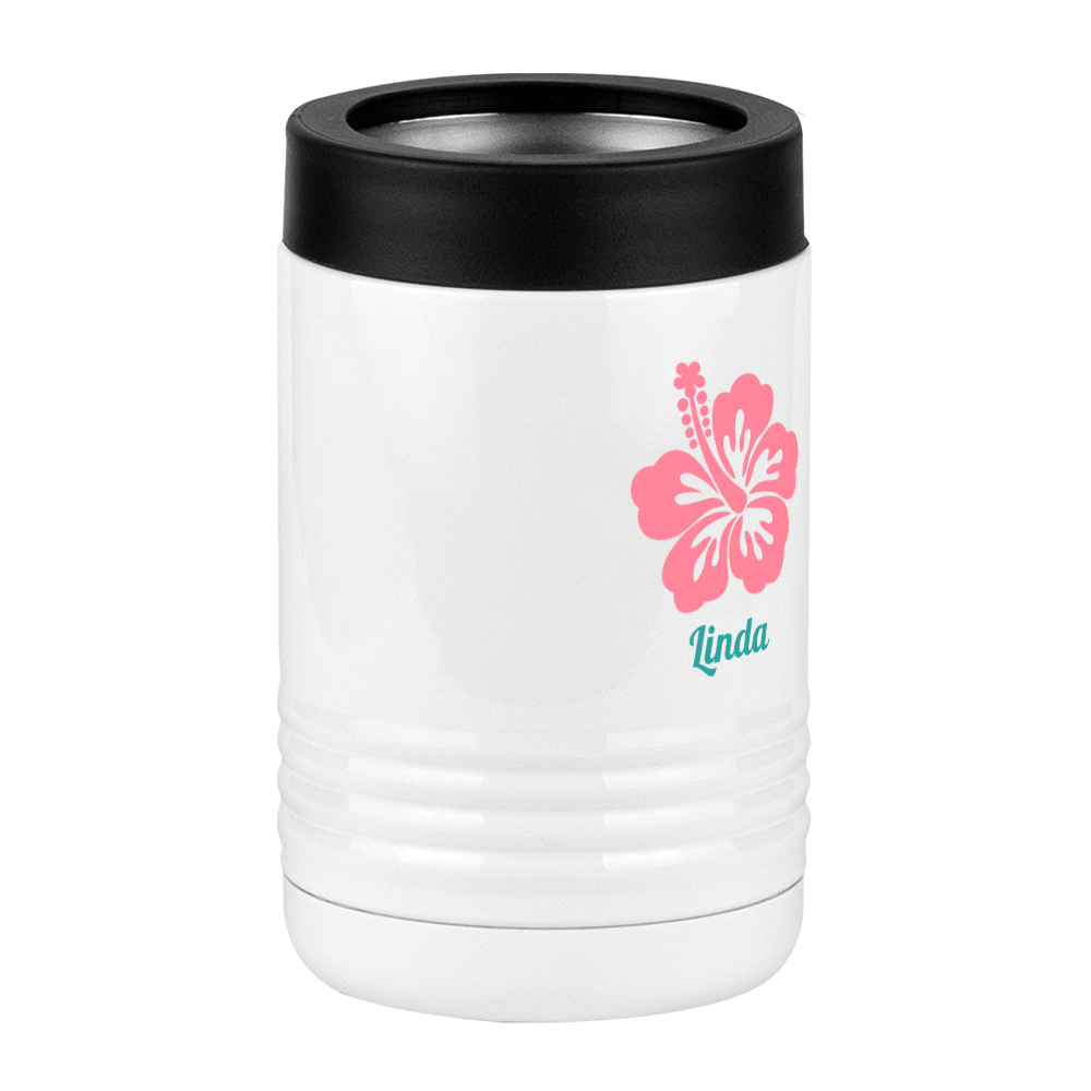 Personalized Beach Fun Beverage Holder - Hibiscus - Front Right View