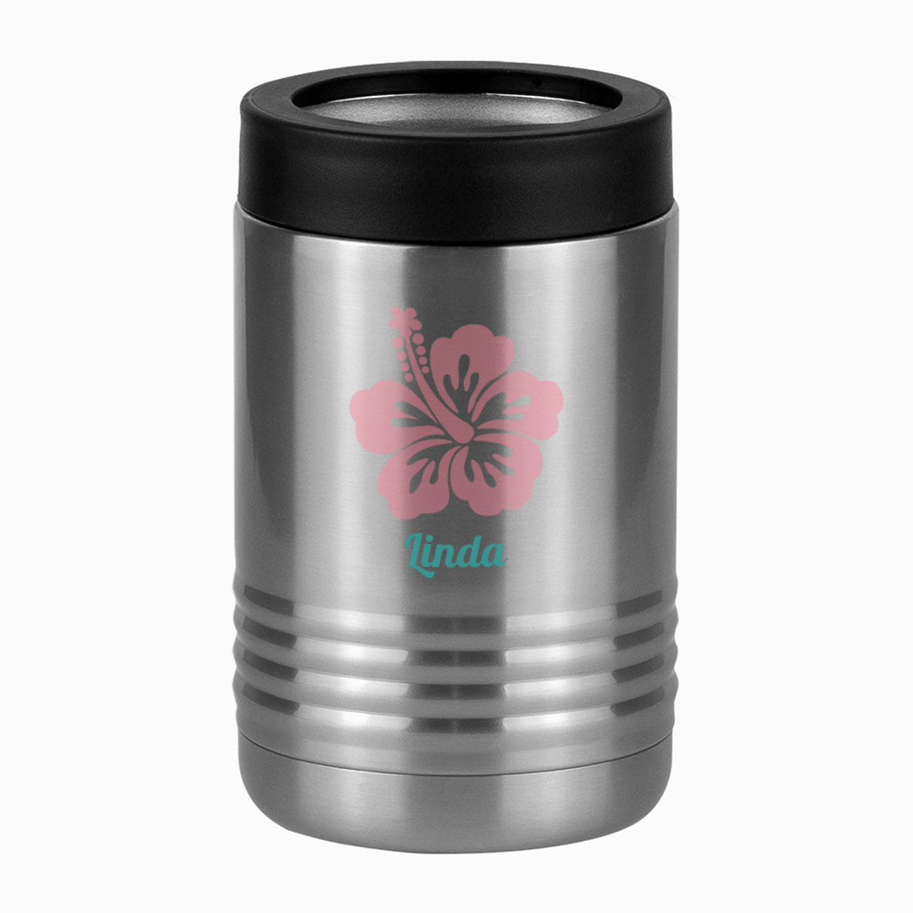 Personalized Beach Fun Beverage Holder - Hibiscus - Right View