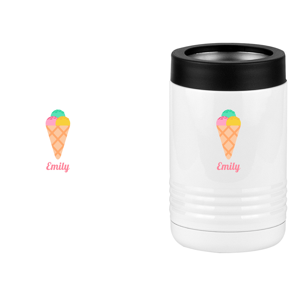Personalized Beach Fun Beverage Holder - Ice Cream Cone - Design View