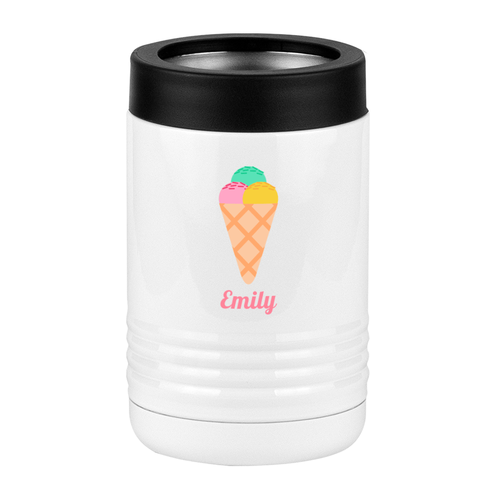 Personalized Beach Fun Beverage Holder - Ice Cream Cone - Left View