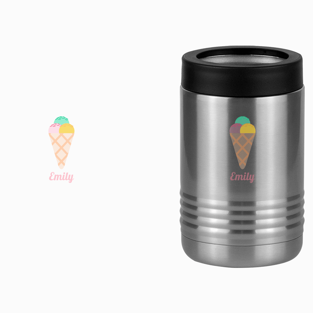 Personalized Beach Fun Beverage Holder - Ice Cream Cone - Design View
