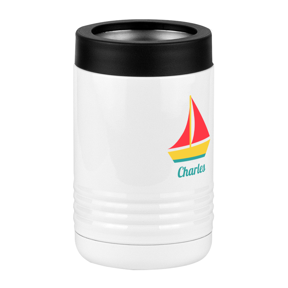 Personalized Beach Fun Beverage Holder - Sailboat - Front Right View