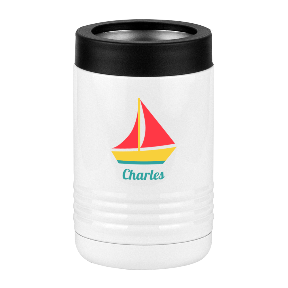 Personalized Beach Fun Beverage Holder - Sailboat - Left View