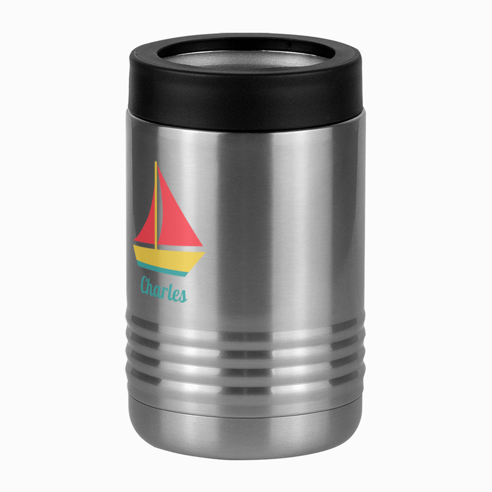 Personalized Beach Fun Beverage Holder - Sailboat - Front Left View