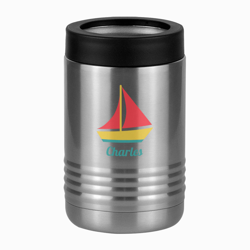Personalized Beach Fun Beverage Holder - Sailboat - Left View