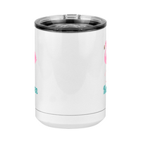 Thumbnail for Personalized Beach Fun Coffee Mug Tumbler with Handle (15 oz) - Flamingo - Front View