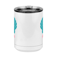 Thumbnail for Personalized Beach Fun Coffee Mug Tumbler with Handle (15 oz) - Seashell - Front View