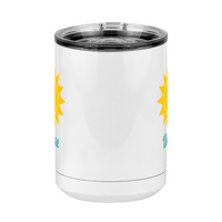 Thumbnail for Personalized Beach Fun Coffee Mug Tumbler with Handle (15 oz) - Sun - Front View
