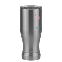Thumbnail for Personalized Beach Fun Pilsner Tumbler (14 oz) - Flamingo - Front Right View