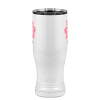 Thumbnail for Personalized Beach Fun Pilsner Tumbler (14 oz) - Hibiscus - Front View