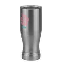 Thumbnail for Personalized Beach Fun Pilsner Tumbler (14 oz) - Hibiscus - Front Left View