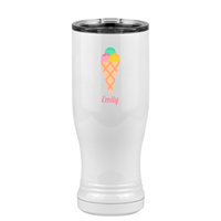 Thumbnail for Personalized Beach Fun Pilsner Tumbler (14 oz) - Ice Cream Cone - Right View