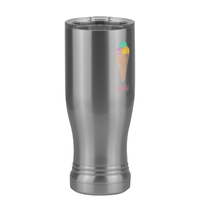 Thumbnail for Personalized Beach Fun Pilsner Tumbler (14 oz) - Ice Cream Cone - Front Right View