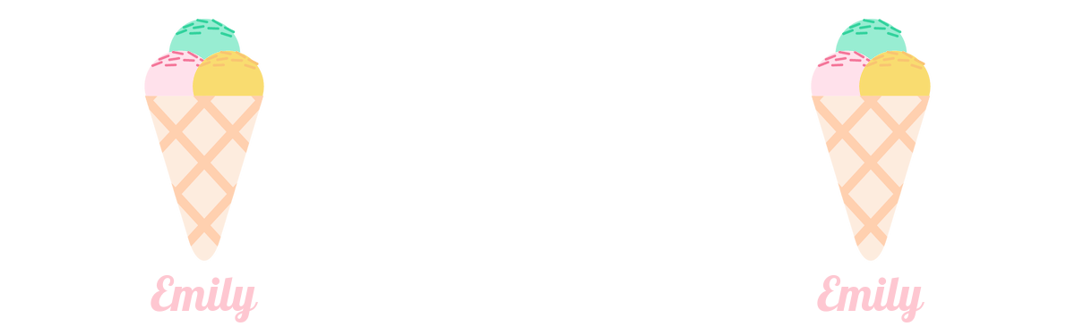 Personalized Beach Fun Pilsner Tumbler (14 oz) - Ice Cream Cone - Graphic View