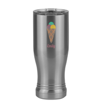 Thumbnail for Personalized Beach Fun Pilsner Tumbler (14 oz) - Ice Cream Cone - Left View