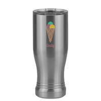 Thumbnail for Personalized Beach Fun Pilsner Tumbler (14 oz) - Ice Cream Cone - Right View