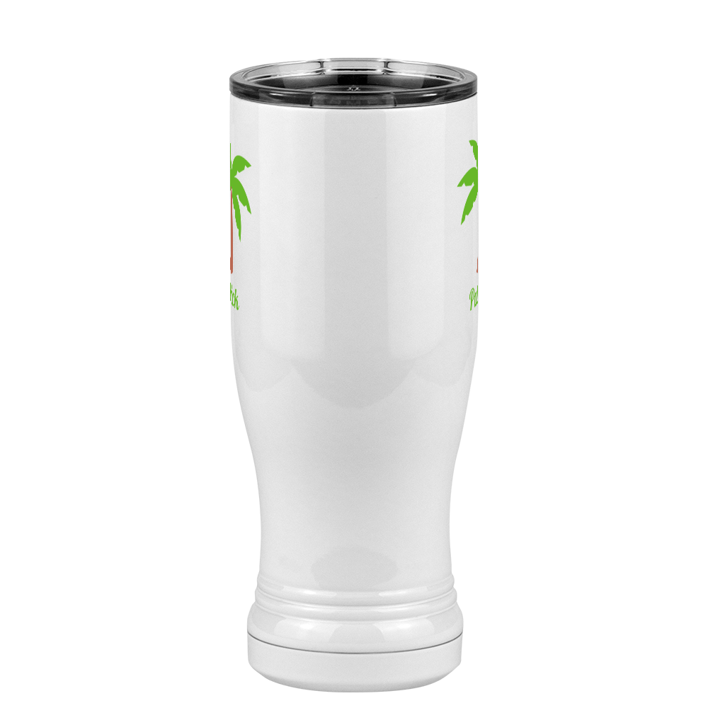 Personalized Beach Fun Pilsner Tumbler (14 oz) - Palm Tree - Front View