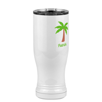 Thumbnail for Personalized Beach Fun Pilsner Tumbler (14 oz) - Palm Tree - Front Right View