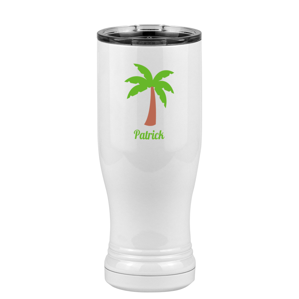 Personalized Beach Fun Pilsner Tumbler (14 oz) - Palm Tree - Right View