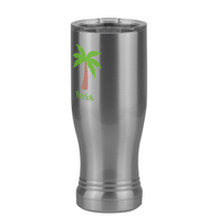 Thumbnail for Personalized Beach Fun Pilsner Tumbler (14 oz) - Palm Tree - Front Left View