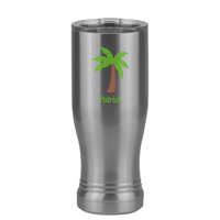Thumbnail for Personalized Beach Fun Pilsner Tumbler (14 oz) - Palm Tree - Left View