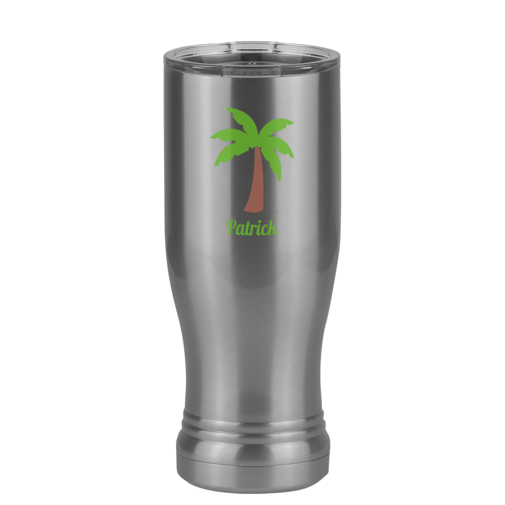 Personalized Beach Fun Pilsner Tumbler (14 oz) - Palm Tree - Right View