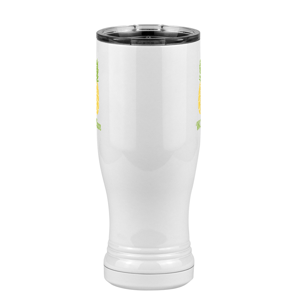 Personalized Beach Fun Pilsner Tumbler (14 oz) - Pineapple - Front View