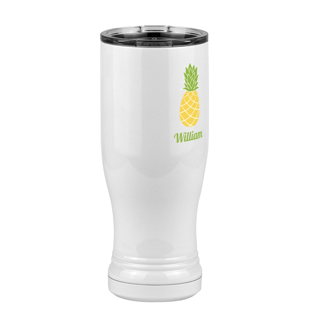 Personalized Beach Fun Pilsner Tumbler (14 oz) - Pineapple - Front Right View