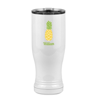 Thumbnail for Personalized Beach Fun Pilsner Tumbler (14 oz) - Pineapple - Left View