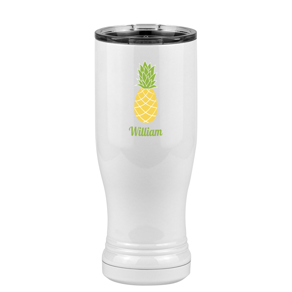 Personalized Beach Fun Pilsner Tumbler (14 oz) - Pineapple - Right View