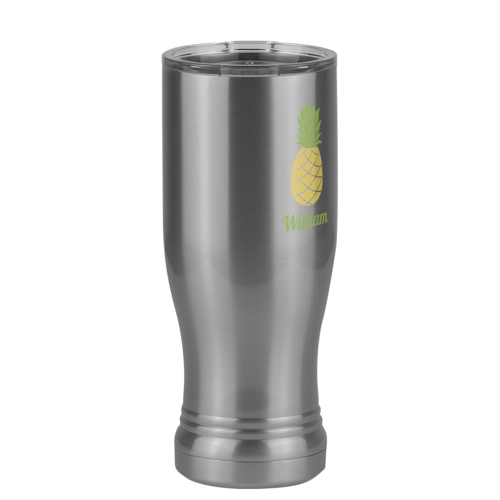 Personalized Beach Fun Pilsner Tumbler (14 oz) - Pineapple - Front Right View