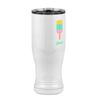 Thumbnail for Personalized Beach Fun Pilsner Tumbler (14 oz) - Popsicle - Front Right View