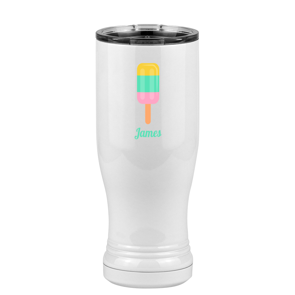 Personalized Beach Fun Pilsner Tumbler (14 oz) - Popsicle - Left View