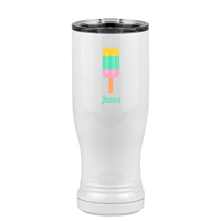 Thumbnail for Personalized Beach Fun Pilsner Tumbler (14 oz) - Popsicle - Left View