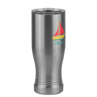 Thumbnail for Personalized Beach Fun Pilsner Tumbler (14 oz) - Sailboat - Front Right View