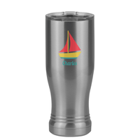 Thumbnail for Personalized Beach Fun Pilsner Tumbler (14 oz) - Sailboat - Right View