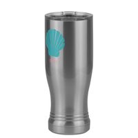Thumbnail for Personalized Beach Fun Pilsner Tumbler (14 oz) - Seashell - Front Left View