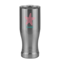 Thumbnail for Personalized Beach Fun Pilsner Tumbler (14 oz) - Starfish - Right View