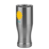 Thumbnail for Personalized Beach Fun Pilsner Tumbler (14 oz) - Sun - Front Left View