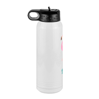 Thumbnail for Personalized Beach Fun Water Bottle (30 oz) - Flamingo - Left View
