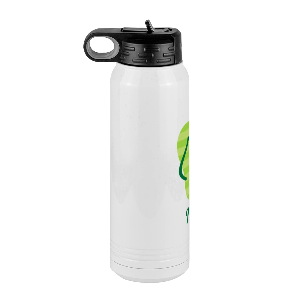 Personalized Beach Fun Water Bottle (30 oz) - Flip Flops - Left View