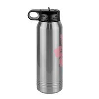 Thumbnail for Personalized Beach Fun Water Bottle (30 oz) - Hibiscus - Left View