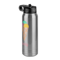 Thumbnail for Personalized Beach Fun Water Bottle (30 oz) - Ice Cream Cone - Front Right View