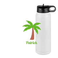 Thumbnail for Personalized Beach Fun Water Bottle (30 oz) - Palm Tree - Design View