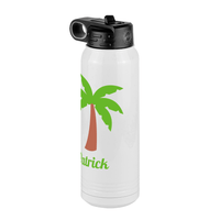 Thumbnail for Personalized Beach Fun Water Bottle (30 oz) - Palm Tree - Front Right View