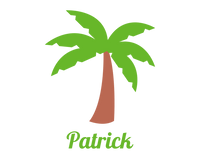 Thumbnail for Personalized Beach Fun Water Bottle (30 oz) - Palm Tree - Graphic View
